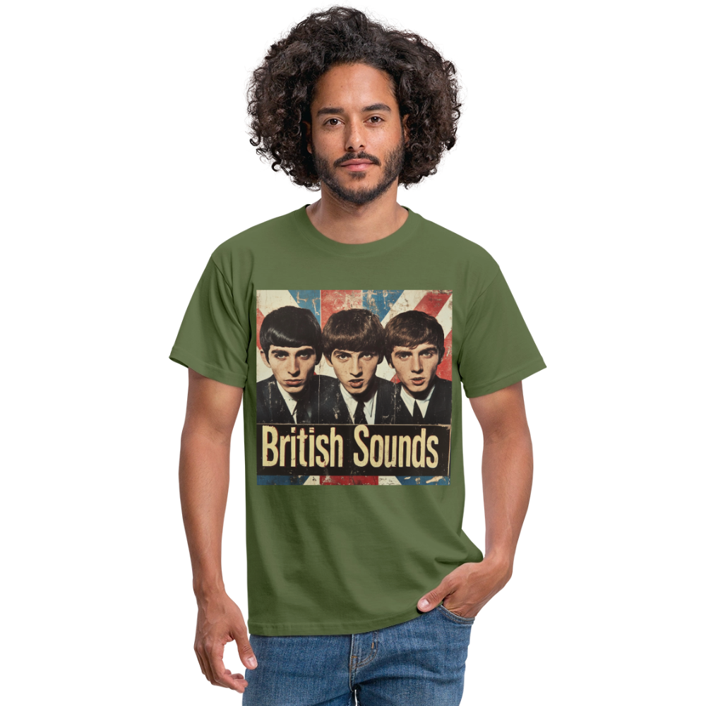 British sounds 1965, T-shirt herr - Militärgrön