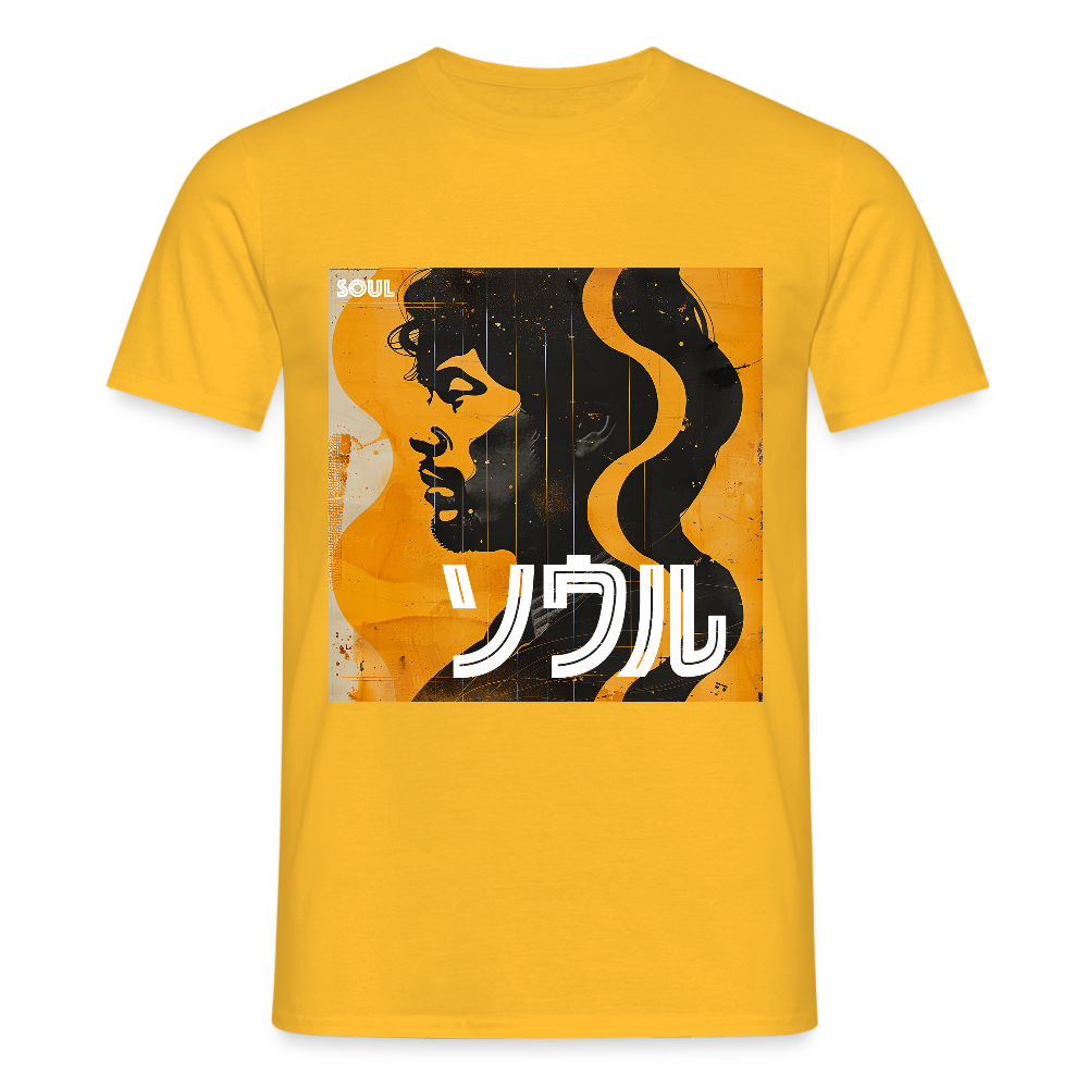 Nippon Grooves, T-shirt unisex - gul
