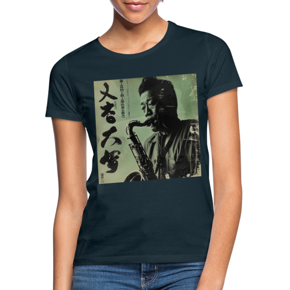 Live Mount Fuji Jazzcafé , T-shirt dam - marinblå