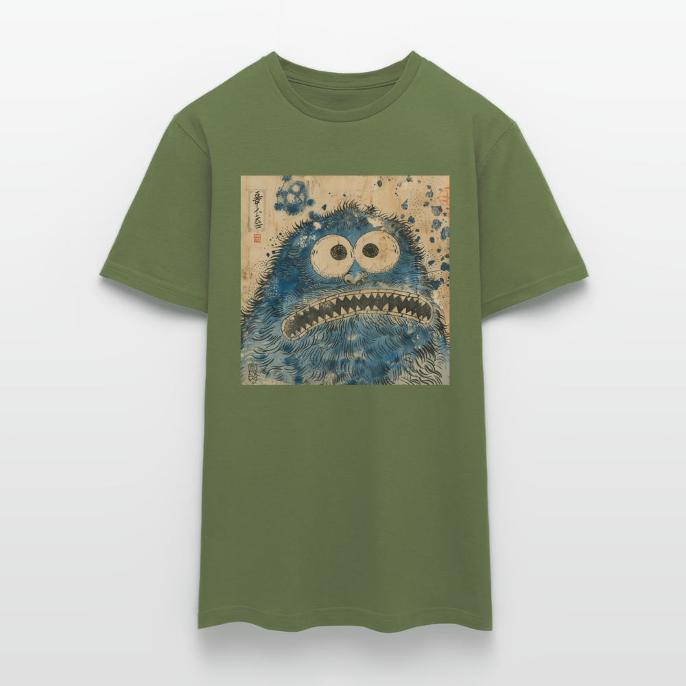 Uramiko ramlar i floden, T-shirt herr - Militärgrön