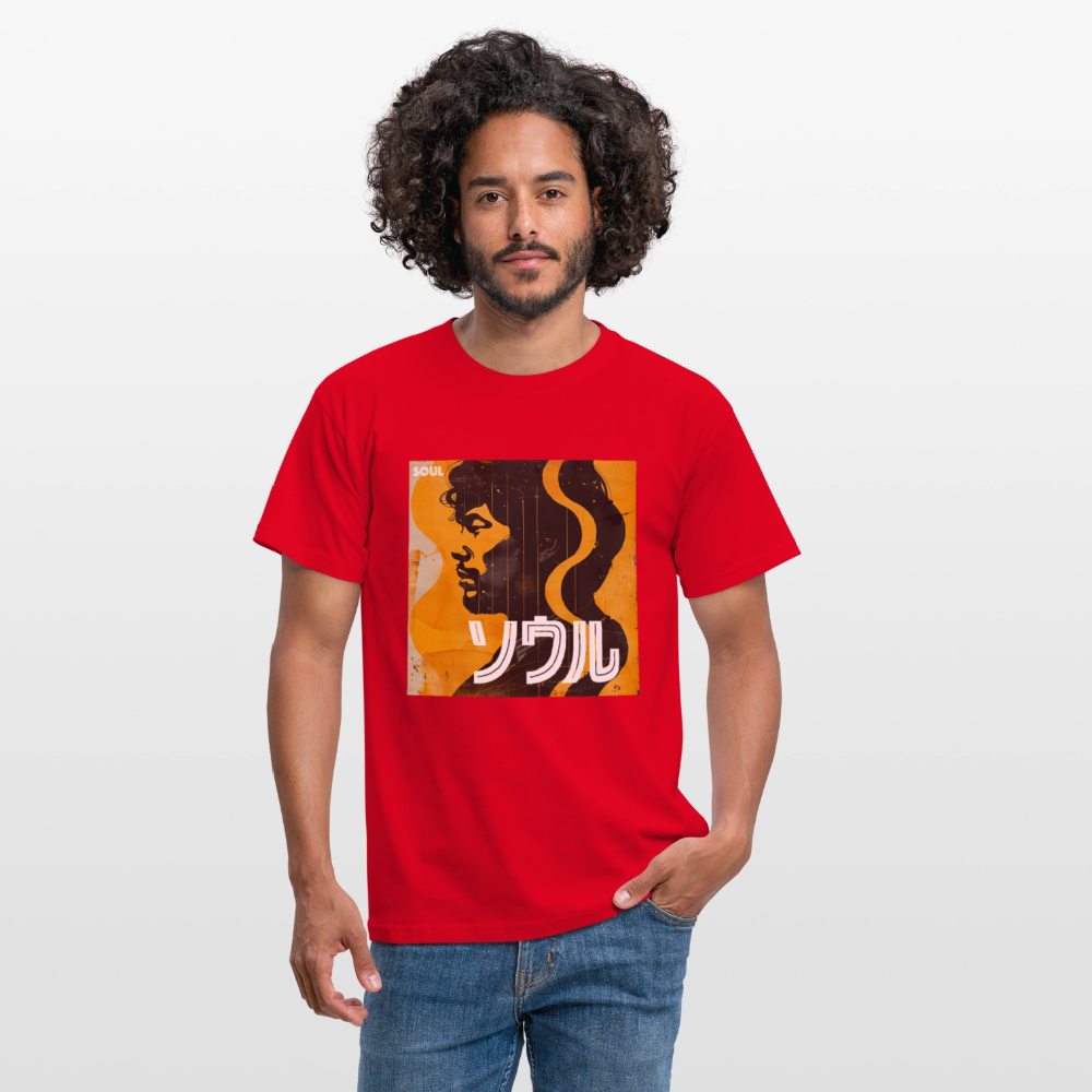 Nippon Grooves, T-shirt unisex - röd
