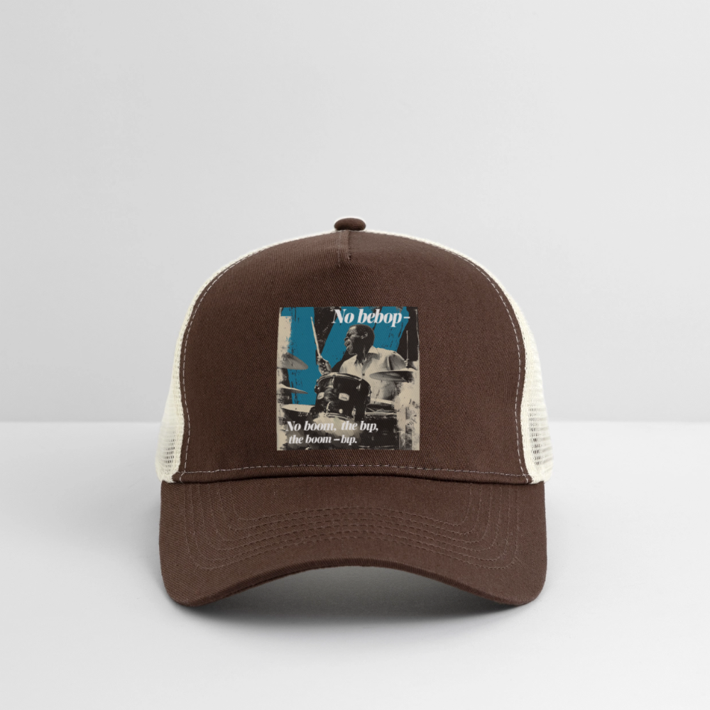 Push It Bebop, Trucker Cap - brun/beige