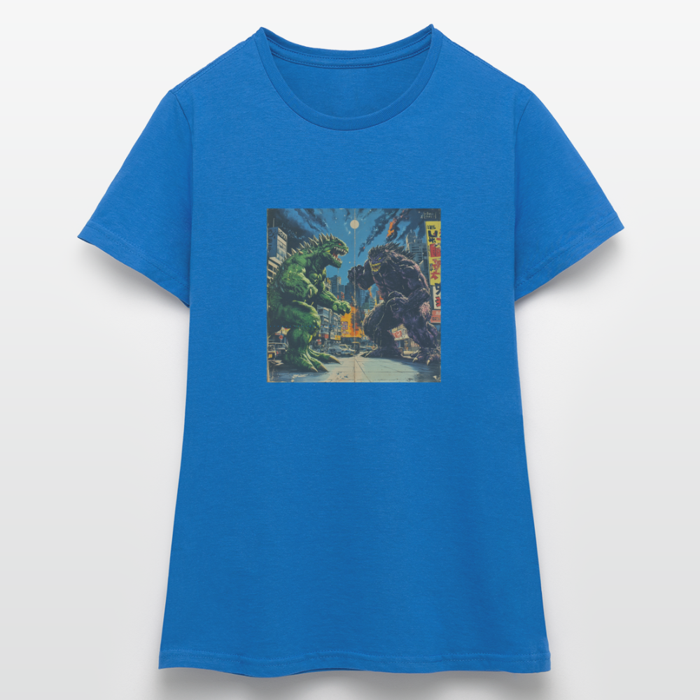 Kampen vid Solnedgången, T-shirt dam - royalblå
