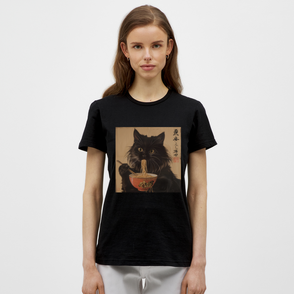Kejsarens Katt och Ramens Hemlighet, T-shirt dam - svart