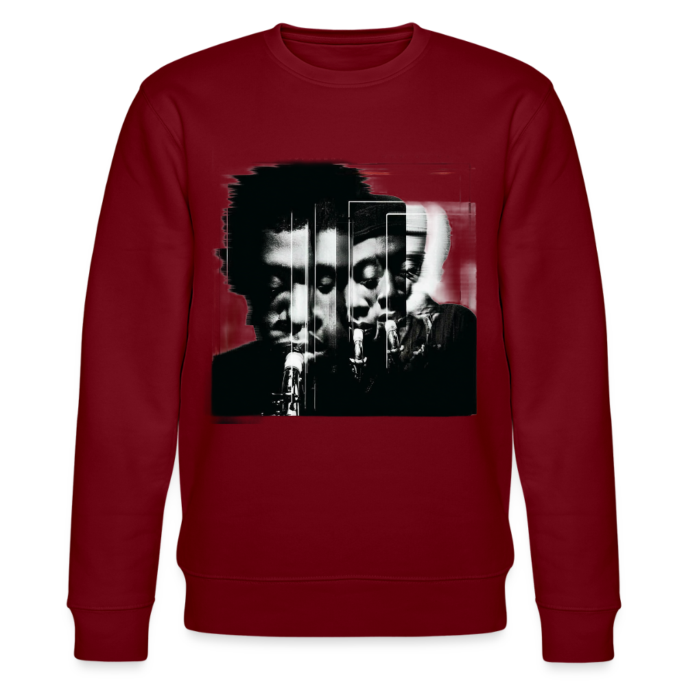 Between Breaths, Ekologisk sweatshirt CHANGER unisex från Stanley/Stella - vinröd