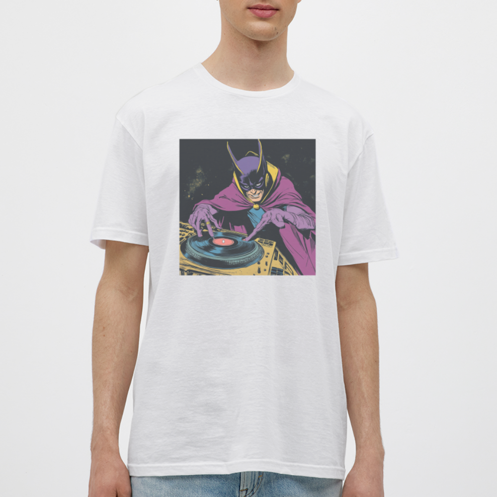 Purple Pulse, T-shirt herr - vit