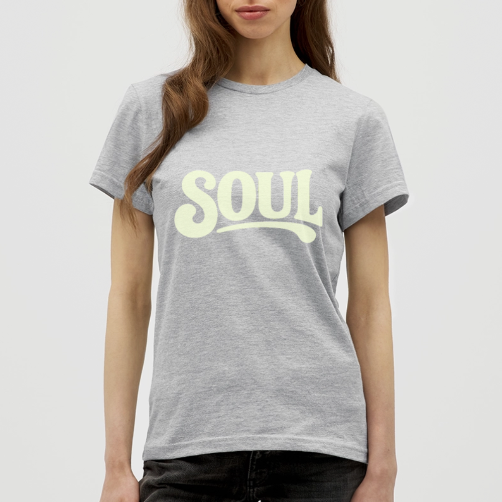 All About Soul, T-shirt dam - gråmelerad