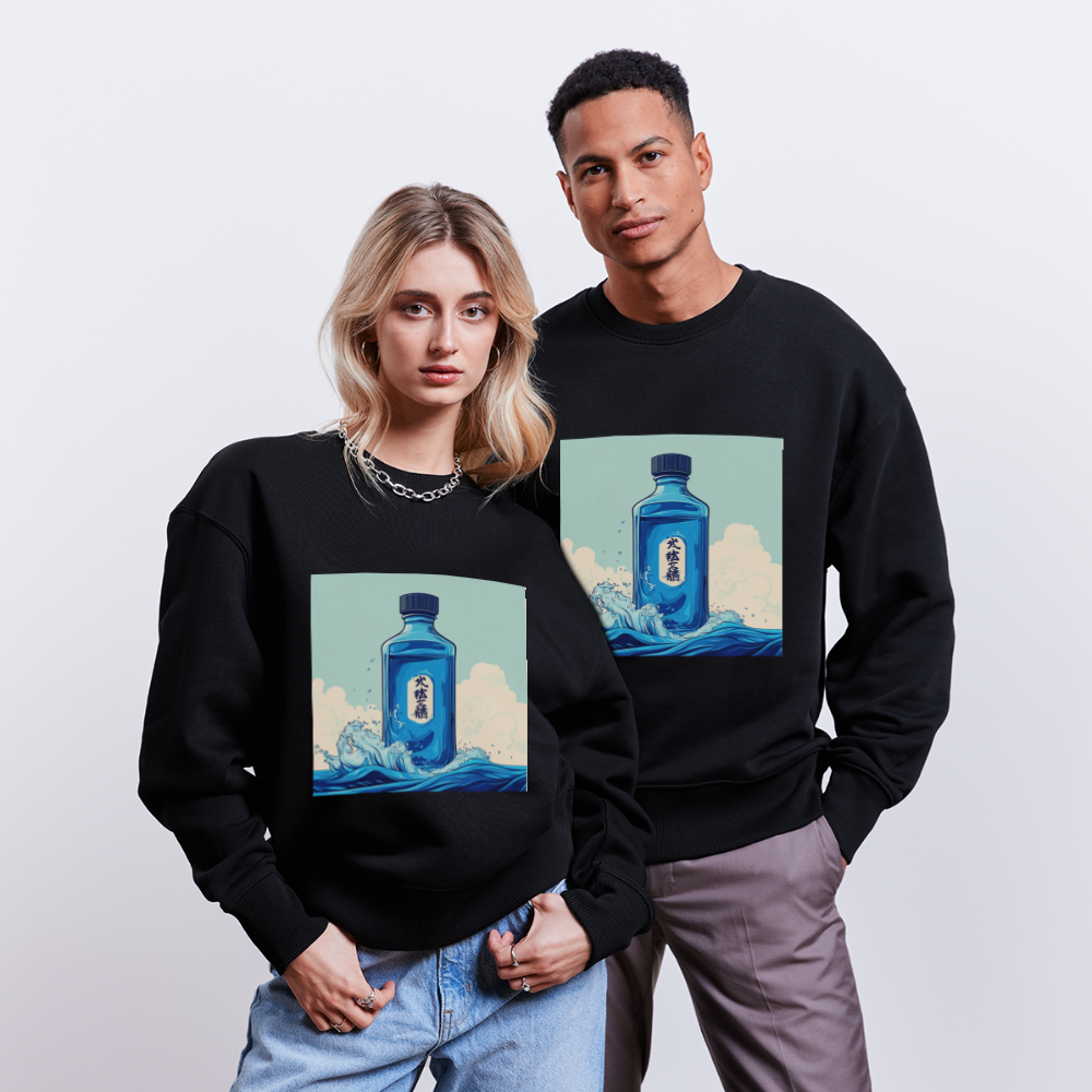 I Blått och Tystnad, Ekologisk oversizetröja RADDER unisex från Stanley/Stella - svart