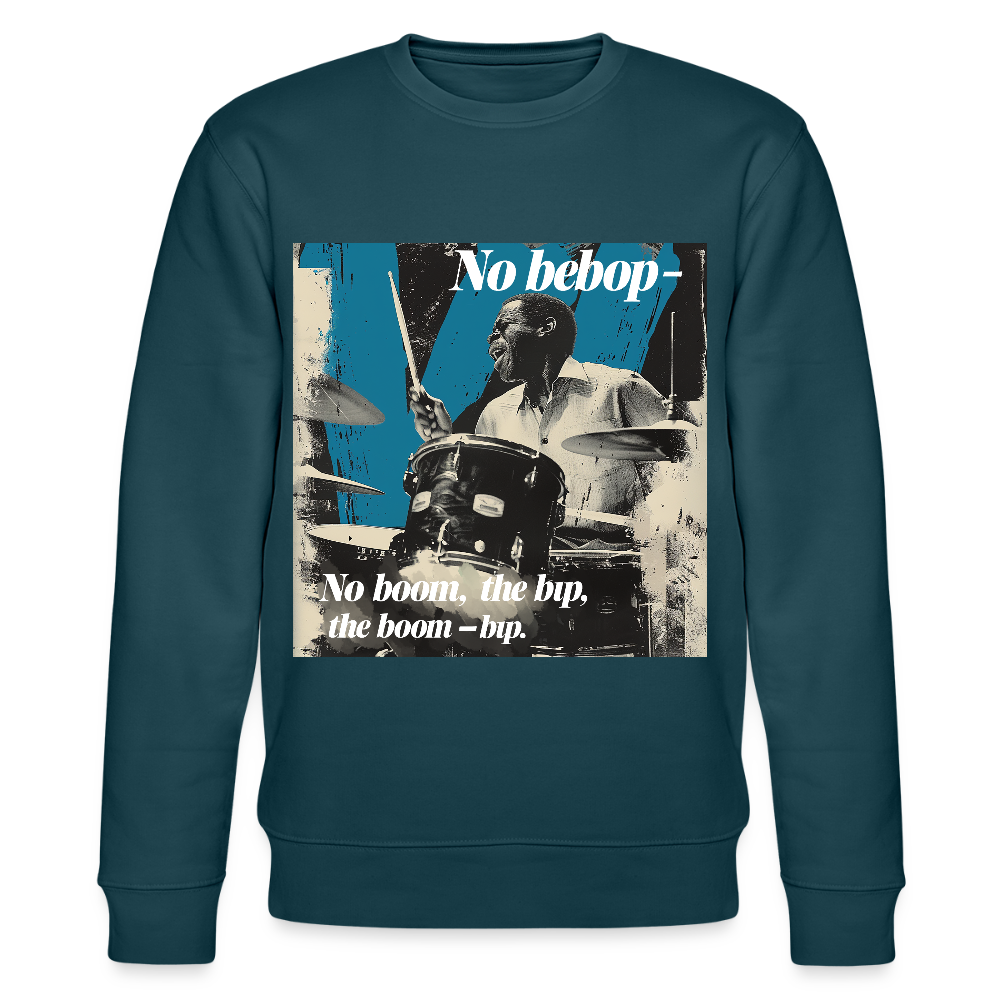 Push It Bebop, Ekologisk sweatshirt CHANGER unisex från Stanley/Stella - mörk petrol