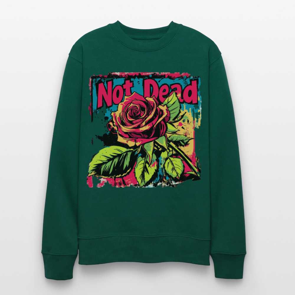 Den Eviga Rosen, Ekologisk sweatshirt CHANGER unisex från Stanley/Stella - skogsgrön