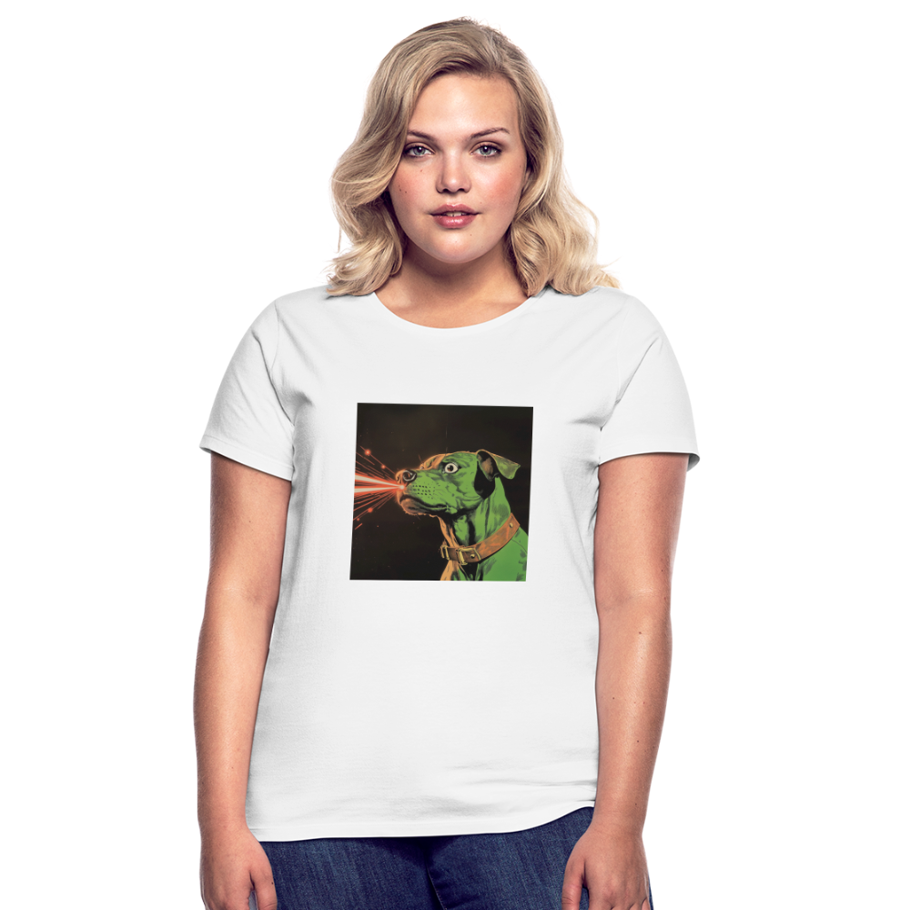 Strålhunden, T-shirt dam - vit