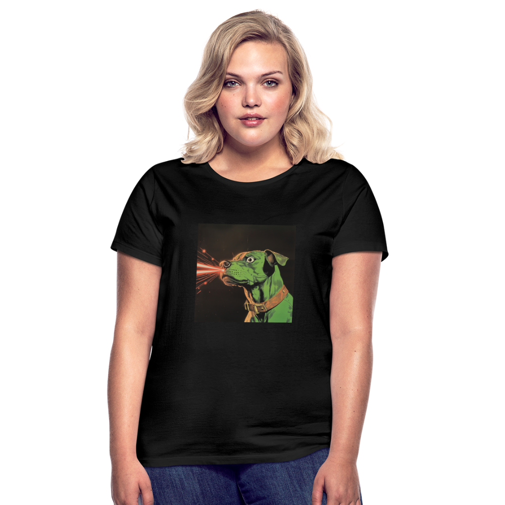 Strålhunden, T-shirt dam - svart