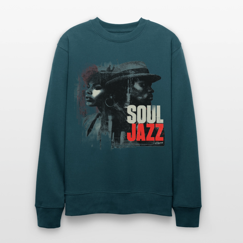 Soul Jazz Experience, Ekologisk sweatshirt CHANGER unisex från Stanley/Stella - mörk petrol