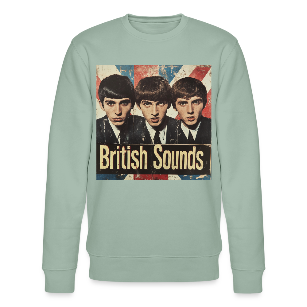British sounds 1965, Ekologisk sweatshirt CHANGER unisex från Stanley/Stella - ljus grågrön