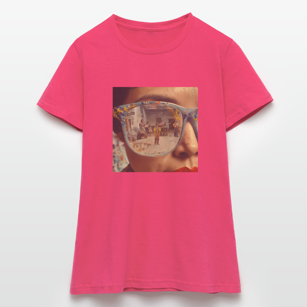 Reflektioner av Anderna, T-shirt dam - azalea