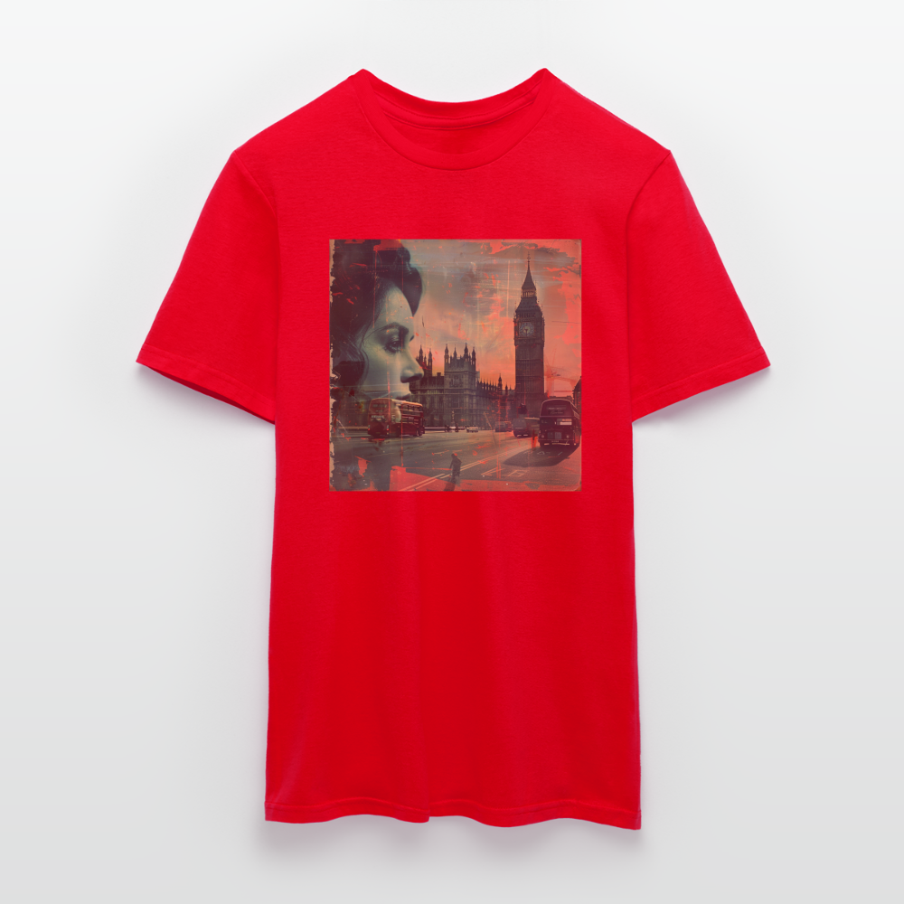 The Beat of London, T-shirt herr - röd