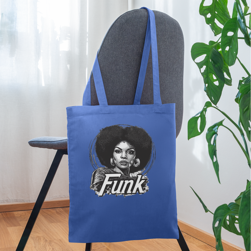 Funk Queen: Power in Motion, (transparent bakgrund) TygvÀska - ljusblÄ