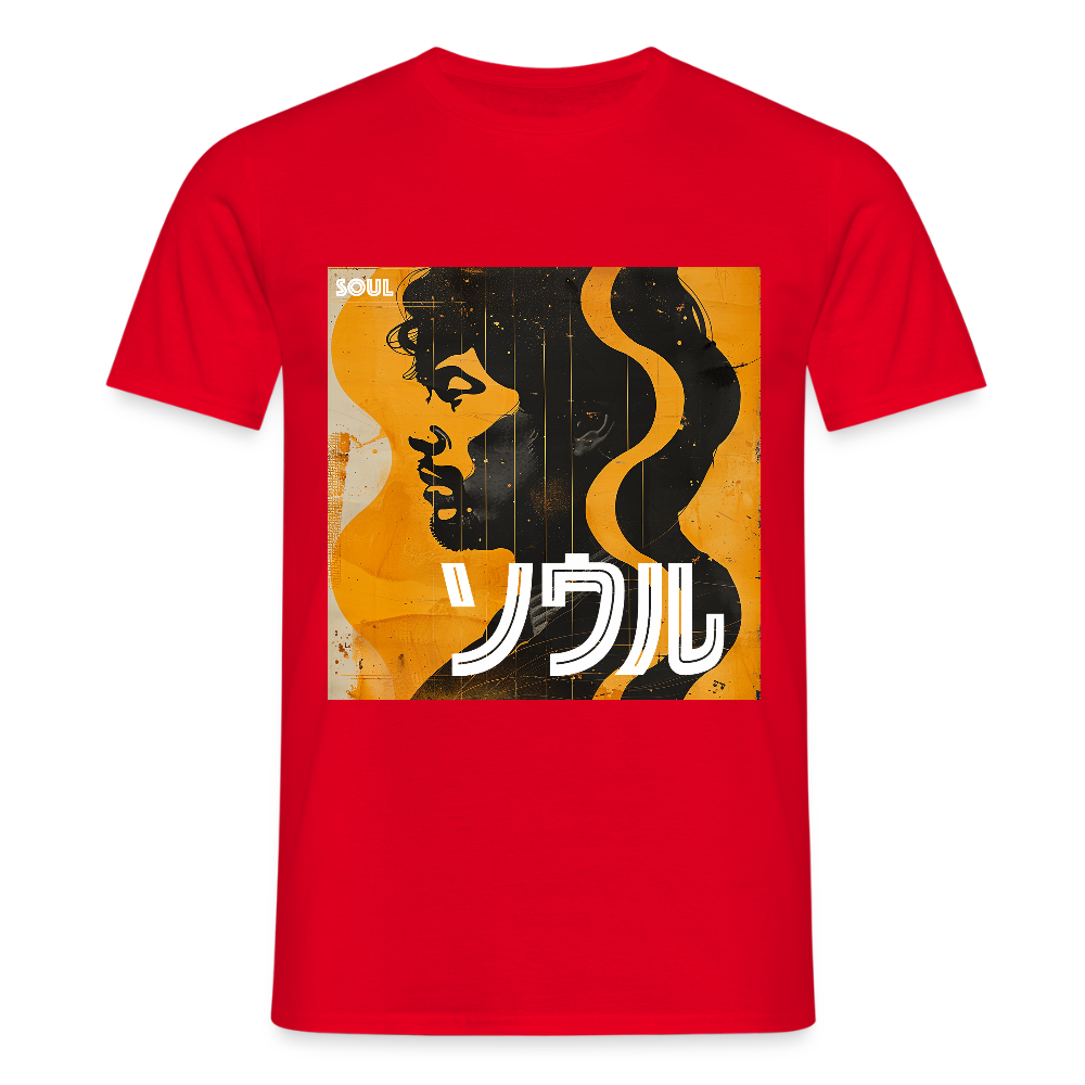 Nippon Grooves, T-shirt unisex - röd