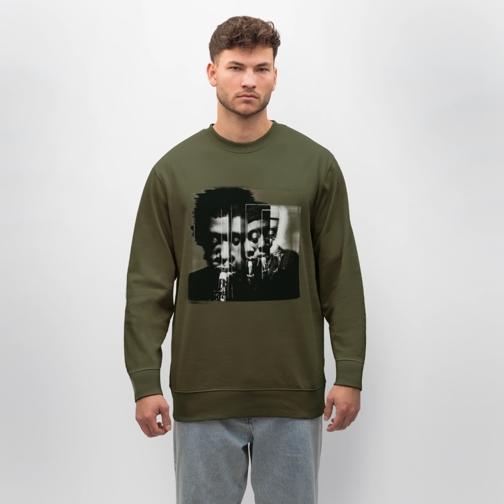 Between Breaths, Ekologisk sweatshirt CHANGER unisex från Stanley/Stella - kaki