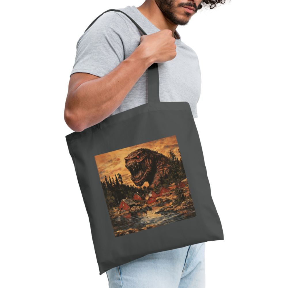 När Draken Vaknade vid Siljan, Tygväska - grafitgrå