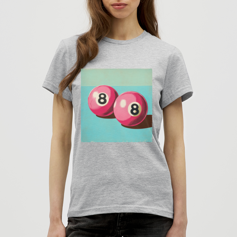 Rosa Rivaler, T-shirt dam - gråmelerad