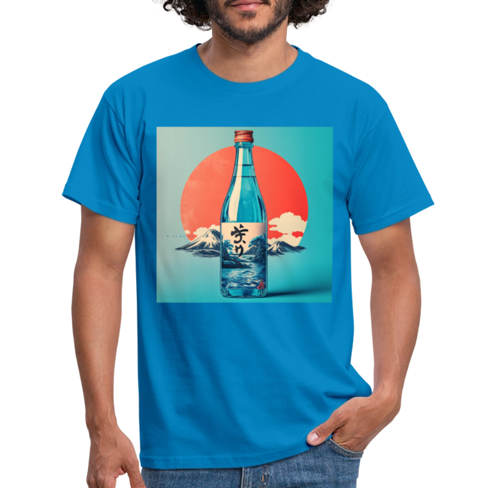 Stillhet i glas, T-shirt herr - kungsblå