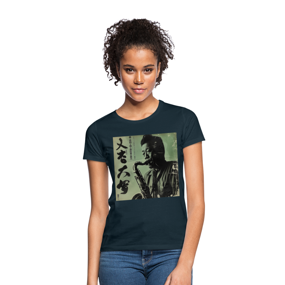 Live Mount Fuji Jazzcafé , T-shirt dam - marinblå