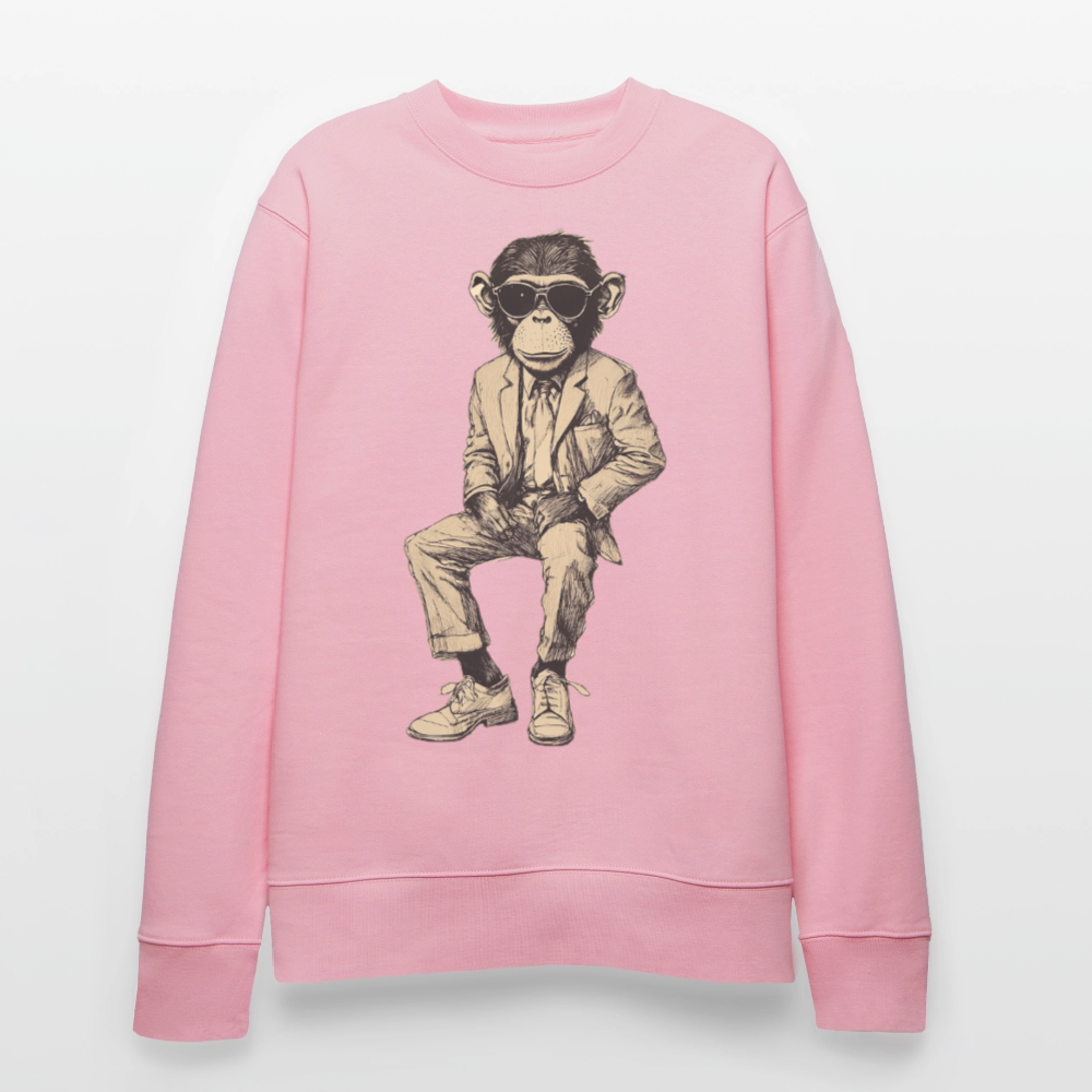 Mod Monkey, Ekologisk sweatshirt CHANGER unisex från Stanley/Stella - ljusrosa