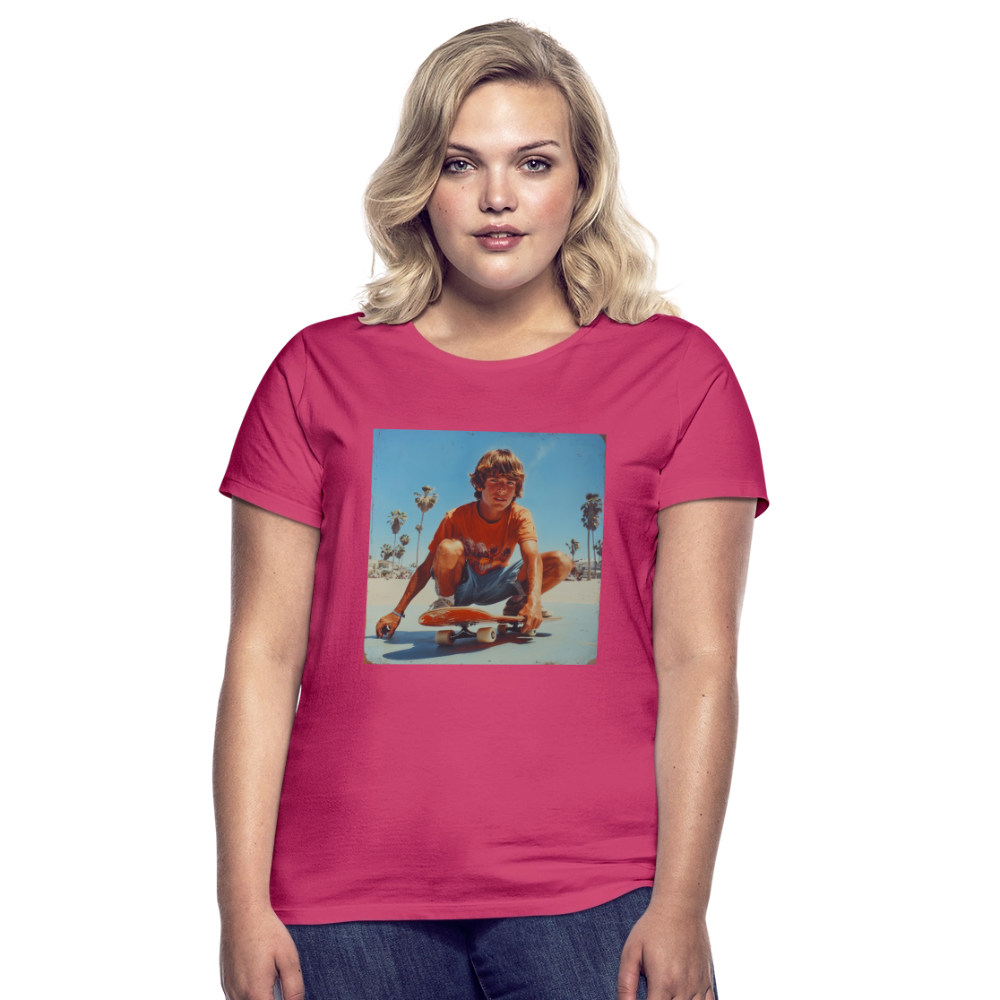 Sunset Vibes, 70s Style, T-shirt dam - azalea