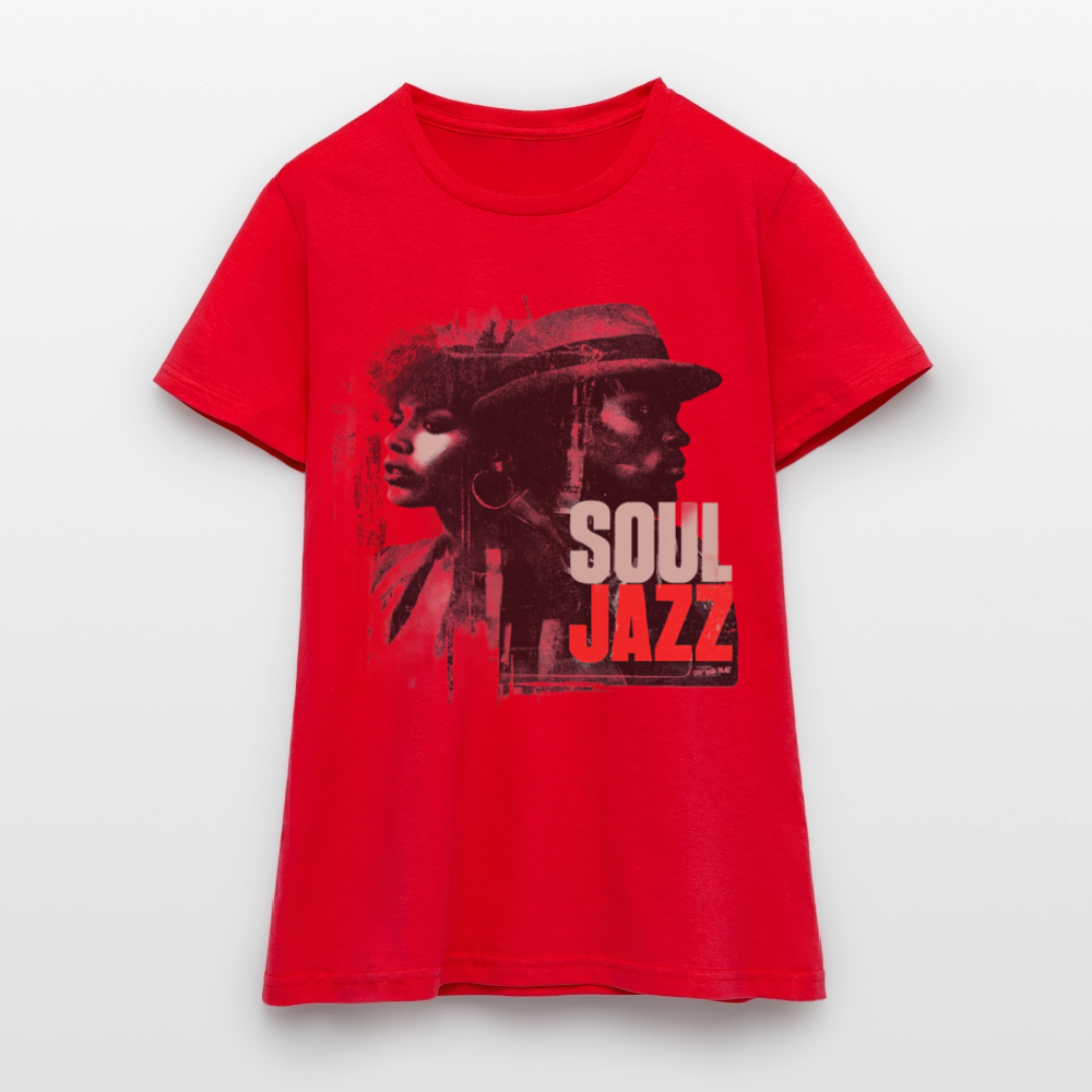 Soul Jazz Experience, T-shirt dam - röd