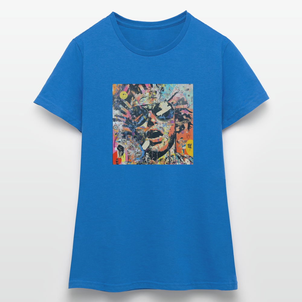 Cosmic Soul Groove, T-shirt dam - royalblå