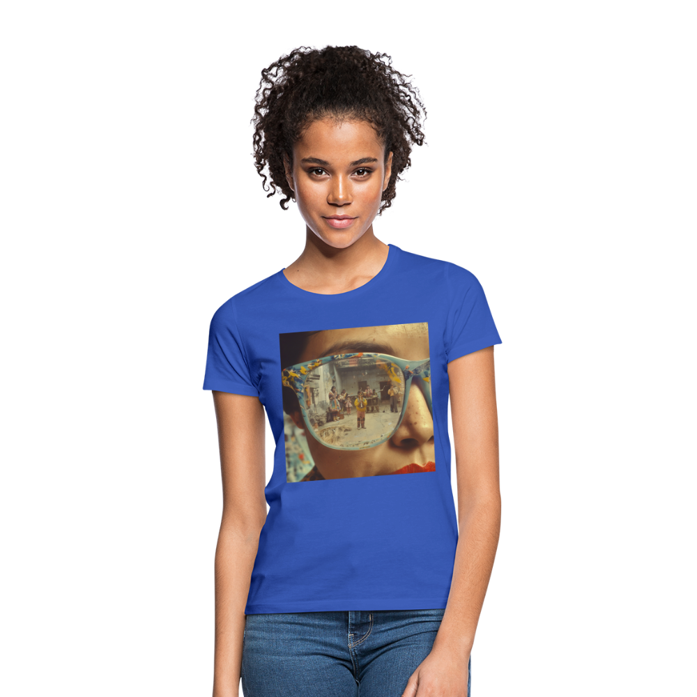 Reflektioner av Anderna, T-shirt dam - royalblå