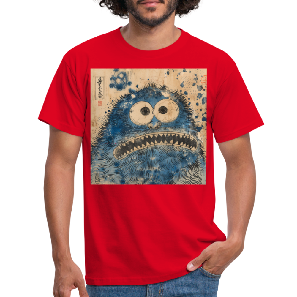 Uramiko ramlar i floden, T-shirt herr - röd