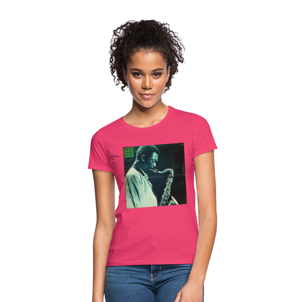 Gåtfull figur i jazzens underground, T-shirt dam - azalea