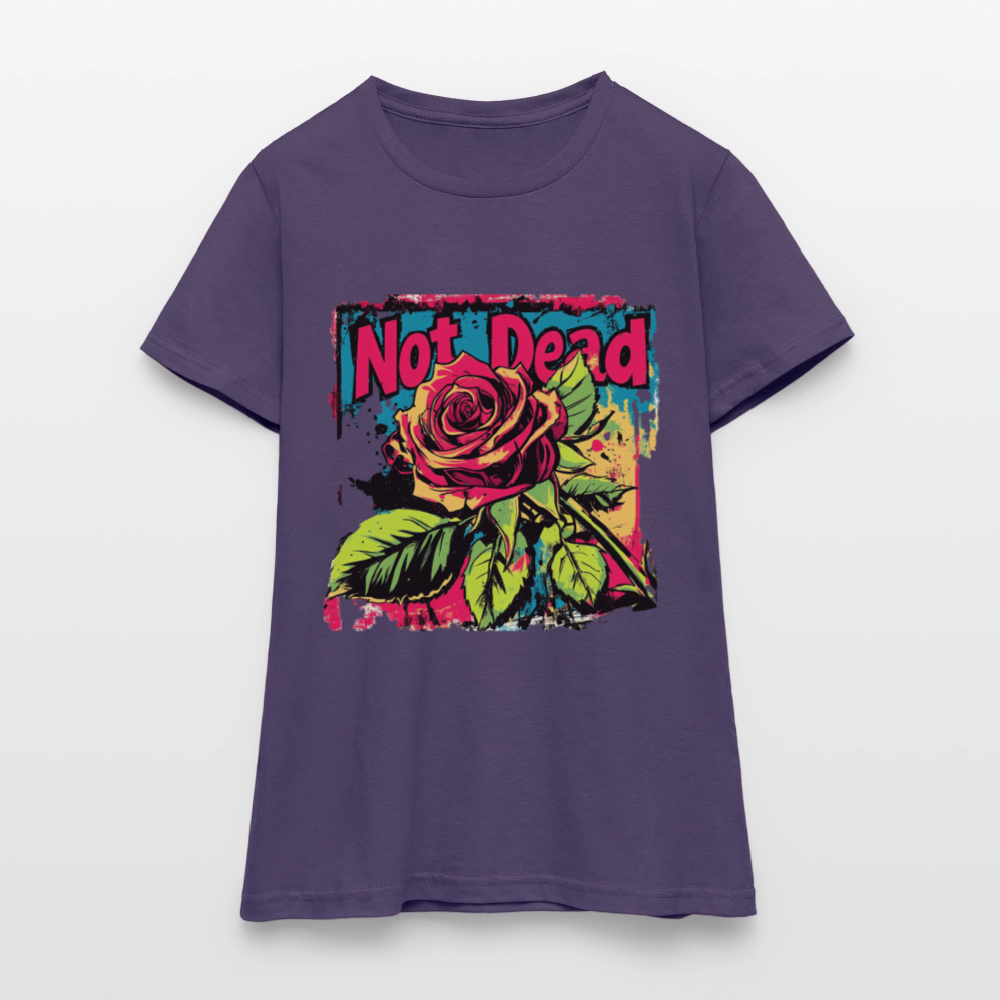 Den Eviga Rosen, T-shirt dam - mörklila