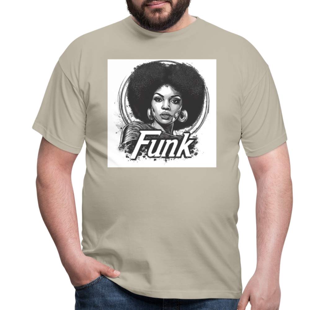 Funk Queen: Power in Motion, T-shirt herr - sandbeige