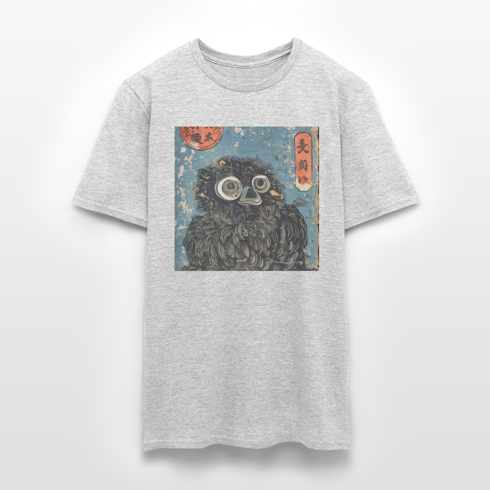 Denimiko, T-shirt herr - gråmelerad