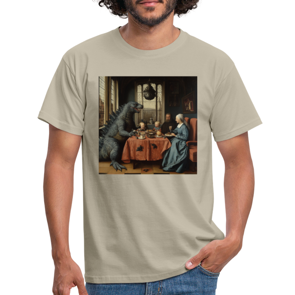 Familjens Fest med Gäst,T-shirt herr - sandbeige