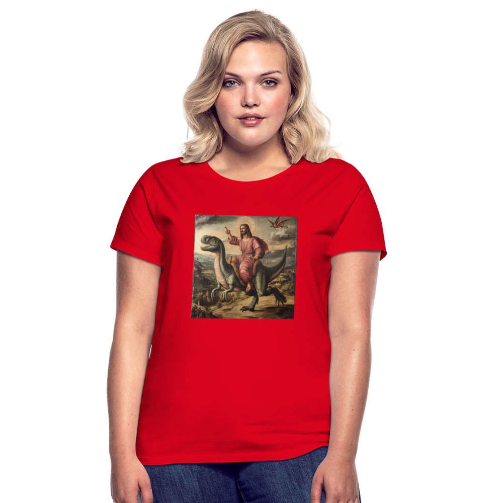 Ritten genom Tiden, T-shirt dam - röd