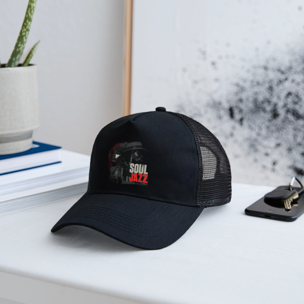 Soul Jazz Experience, Trucker Cap - svart/svart