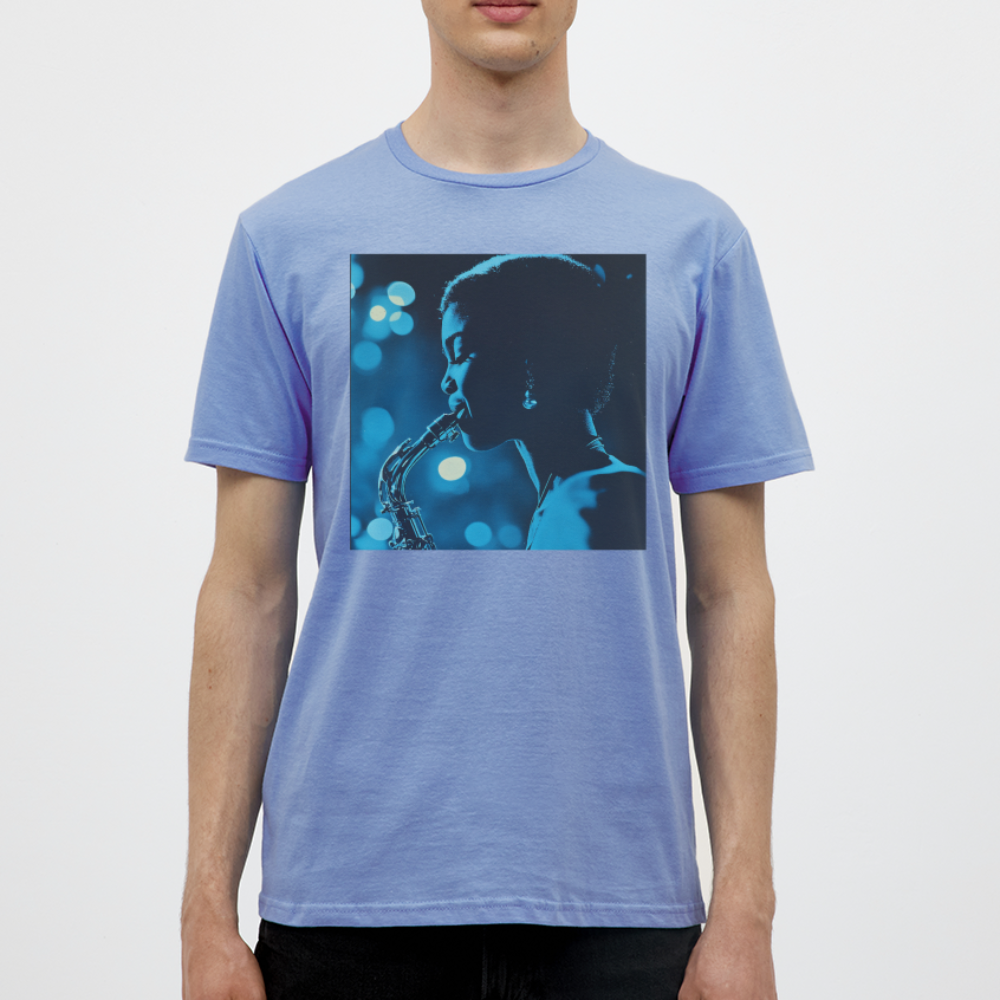 Blå toner i skymningen, T-shirt herr - carolina blue