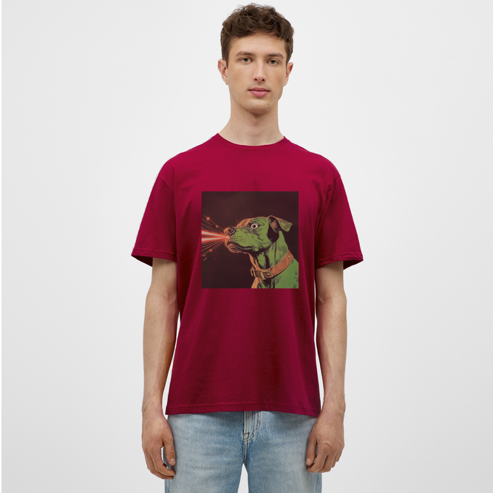 Strålhunden, T-shirt herr - tegelröd