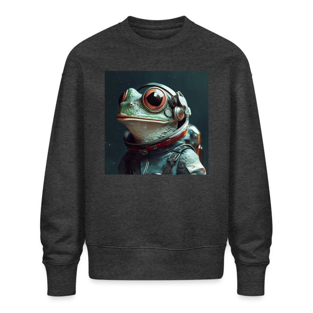 AstroFrog Amazonas, Ekologisk oversizetröja RADDER unisex från Stanley/Stella - mörkgråmelerad