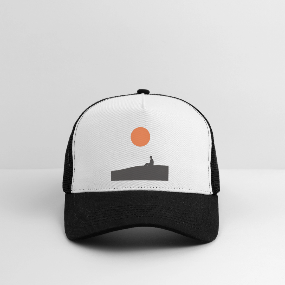 Under the sun, Trucker Cap - vit/svart