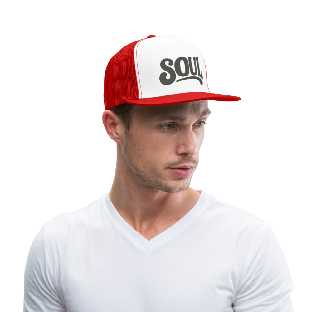 All About Soul, Trucker Cap - vit/röd
