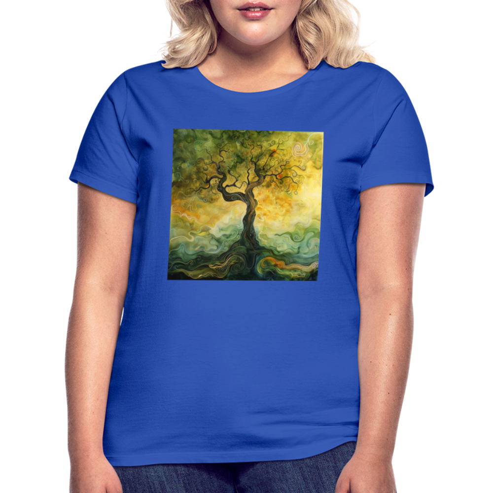 Trädets visdom, T-shirt dam - royalblå