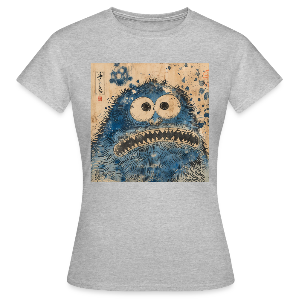 Uramiko ramlar i vattnet, T-shirt dam - gråmelerad