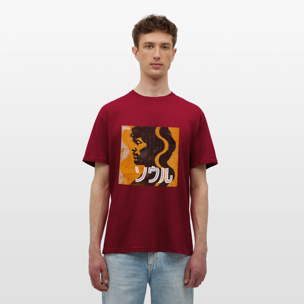 Nippon Grooves, T-shirt unisex - tegelröd