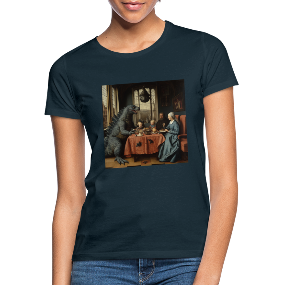 Familjens Fest med Gäst, T-shirt dam - marinblå