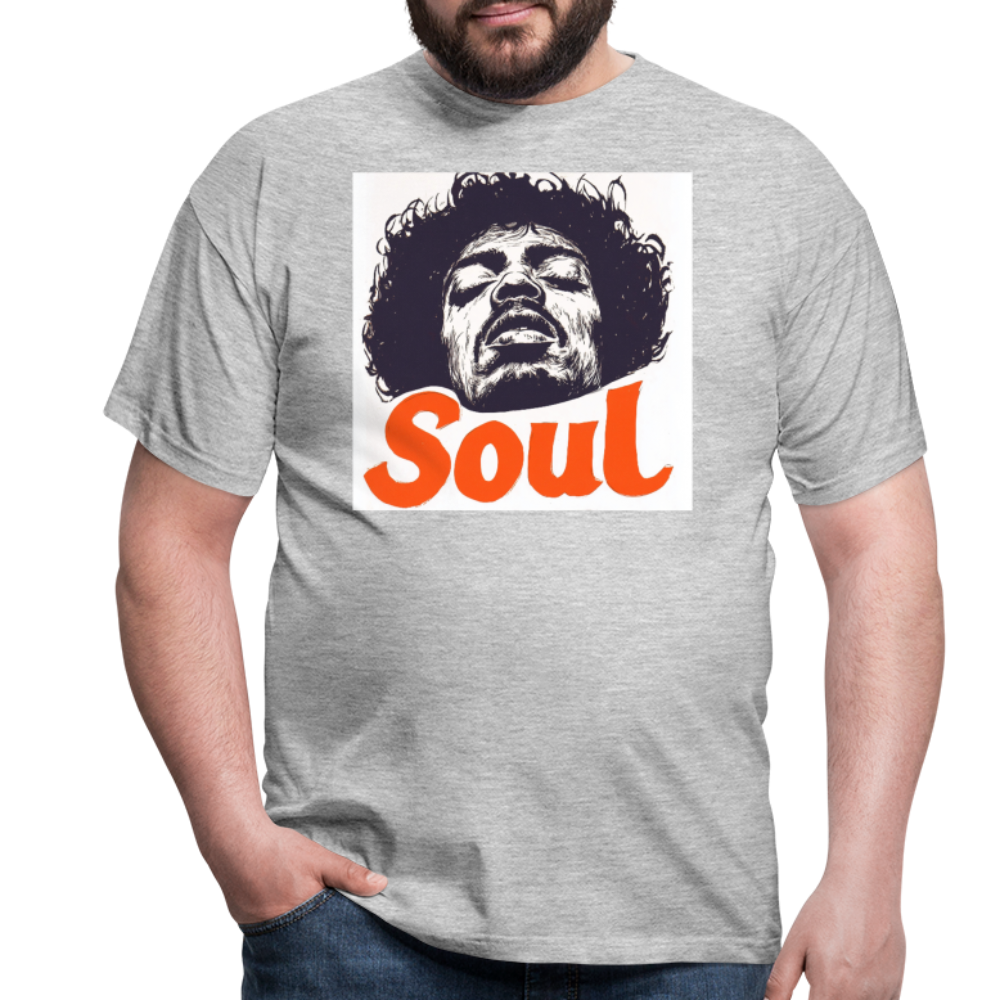 Kärlek, frihet och rättvisa, T-shirt herr - gråmelerad